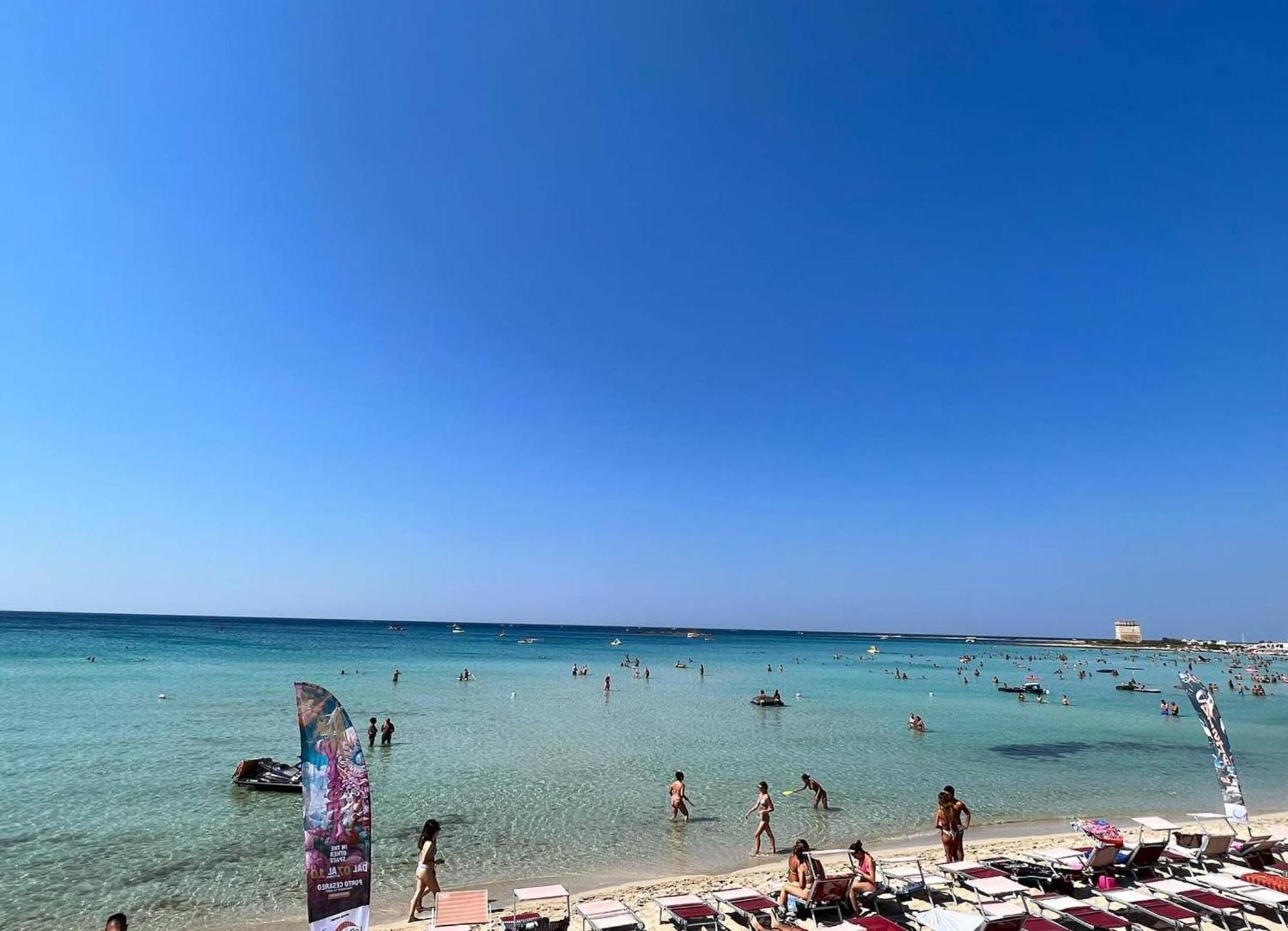 The Blue Panoramic Penthouse Villa Porto Cesareo Exteriör bild